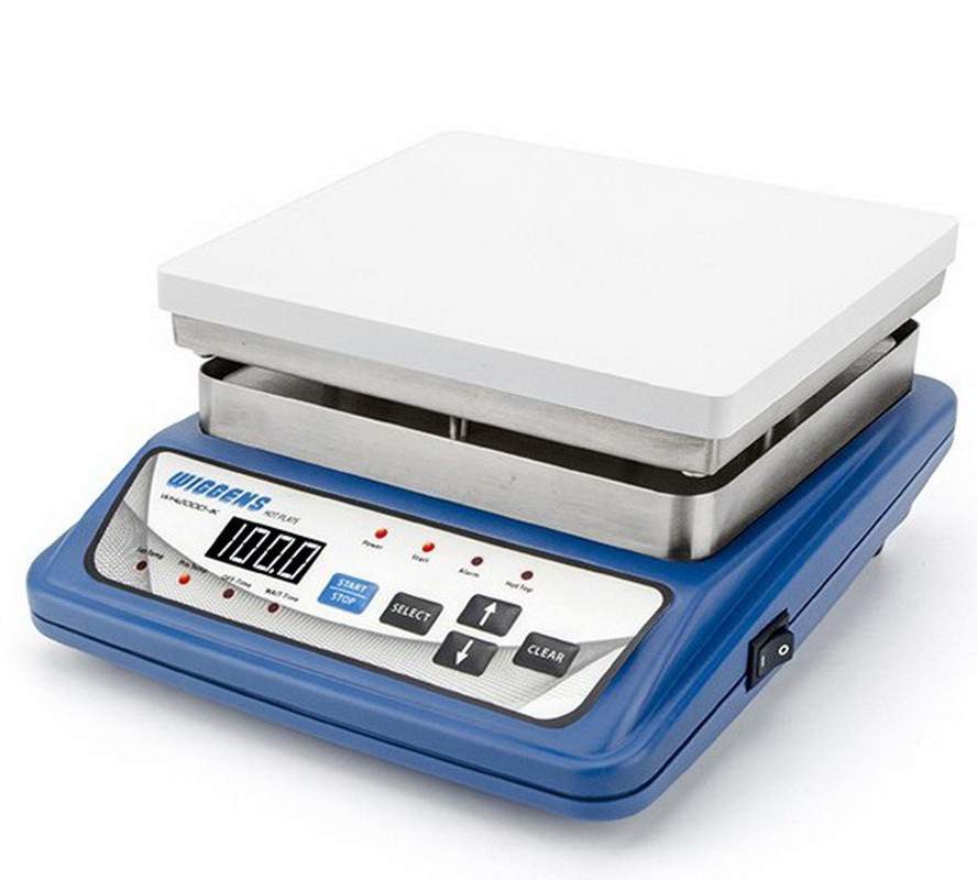 Wiggens digital hot plate with timer and PID temperature control