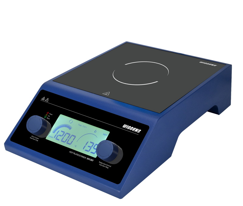 Wiggens hot plate and stirrer with ceramic glass plate and PID